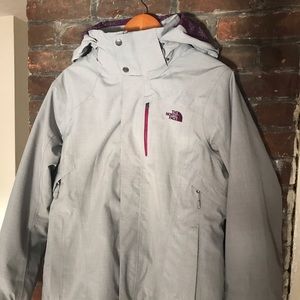 North Face Waterproof Hyvent Jacket Grey